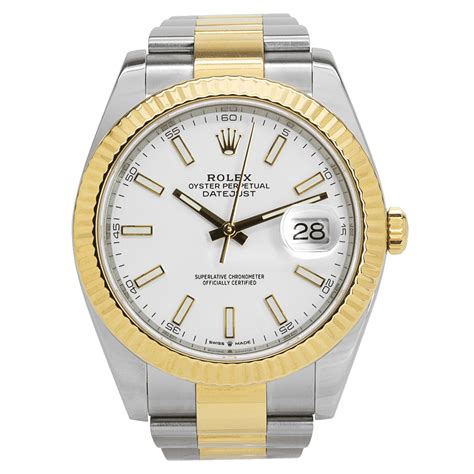 rolex oyster perpetual bicolor|Rolex Oyster Perpetual white face.